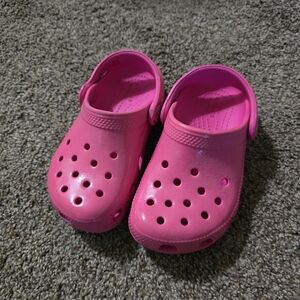Pink Crocs Size 9C